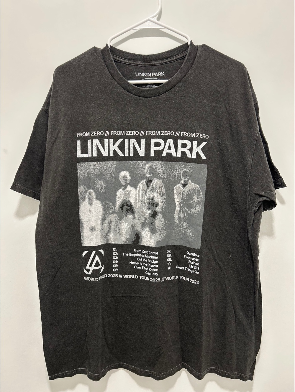 Linkin Park From Zero World Tour 2025 Black Cotton T-Shirt,